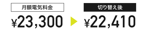 24,420円が23,790円に